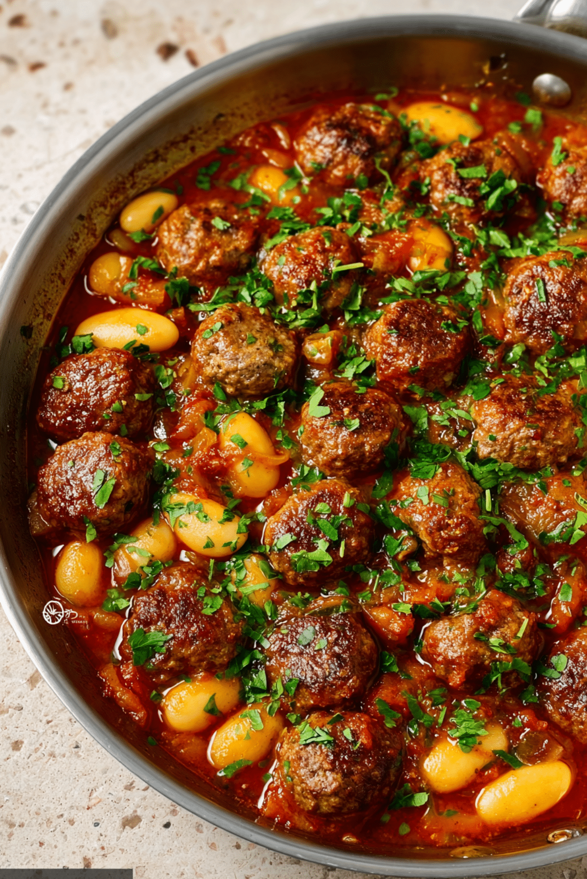 Spanish-Style Meatballs & Butter Bean Stew