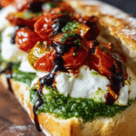 Burrata Caprese Sandwich with Cherry Tomato Confit