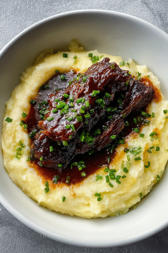 Braised Chuck Roast with Mashed Potatoes