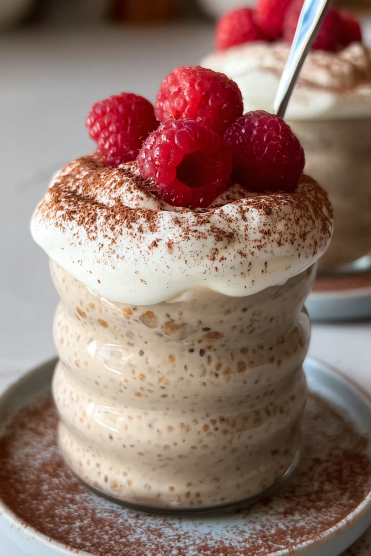 High-Protein Tiramisu Overnight Oats