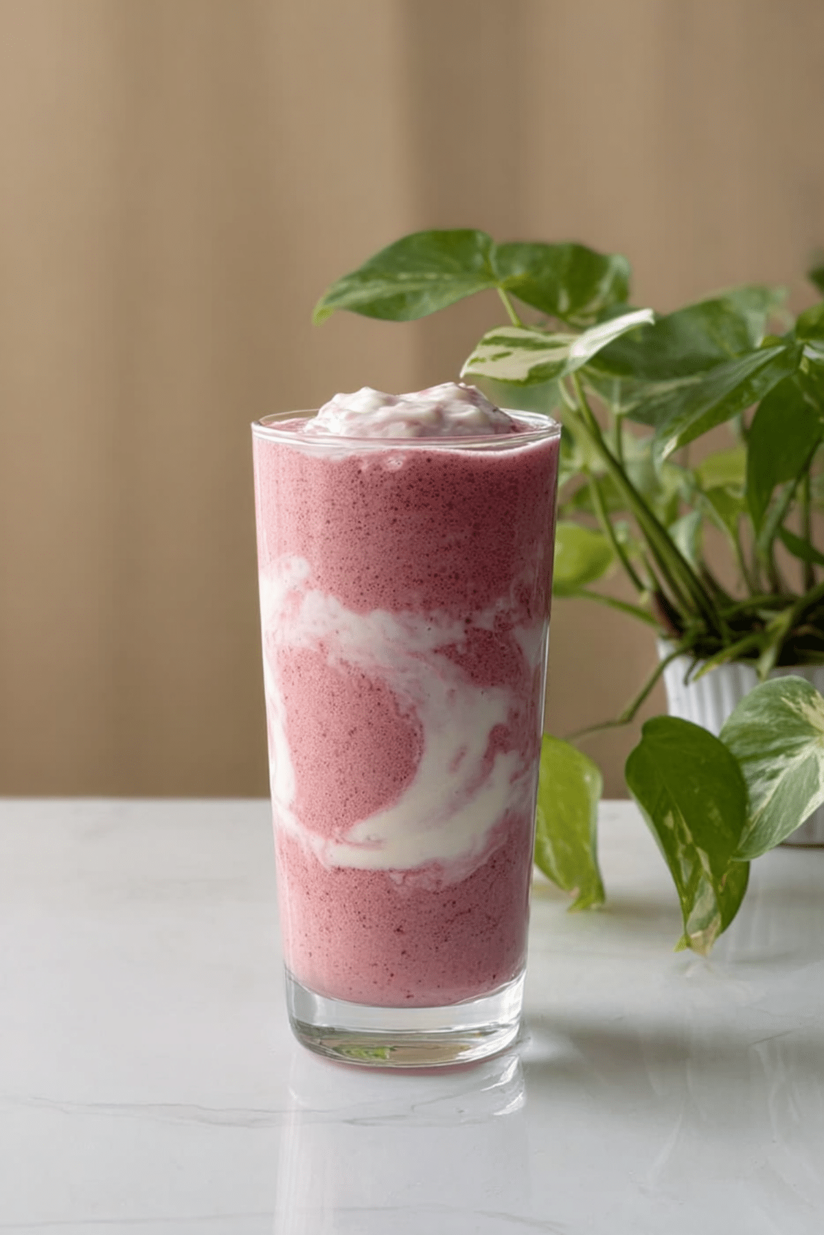 Healthy & High-Protein Strawberry Smoothie