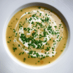 Potato & Leek Soup with Leek Confit and Fettunta