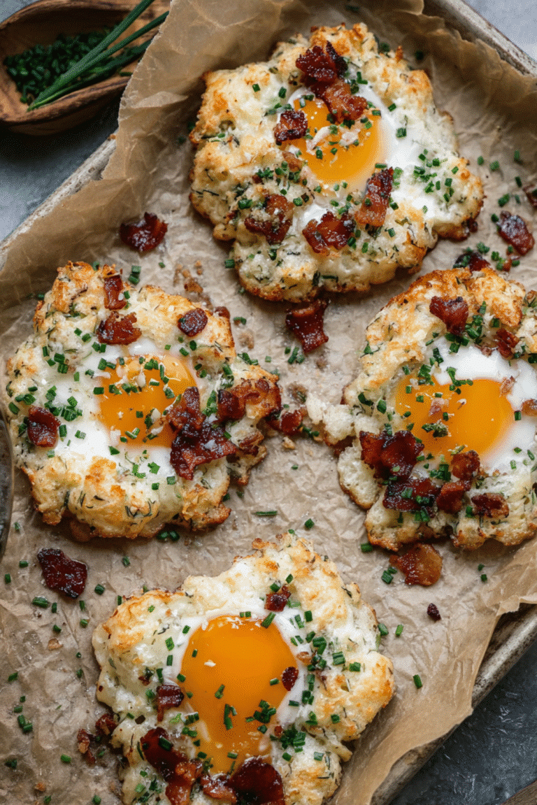 Bacon Parmesan & Chive Egg Clouds