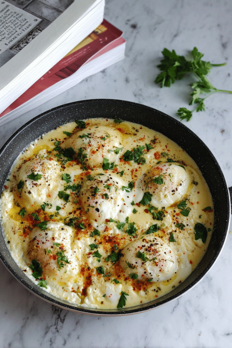 Cheesy Skillet Baked Eggs