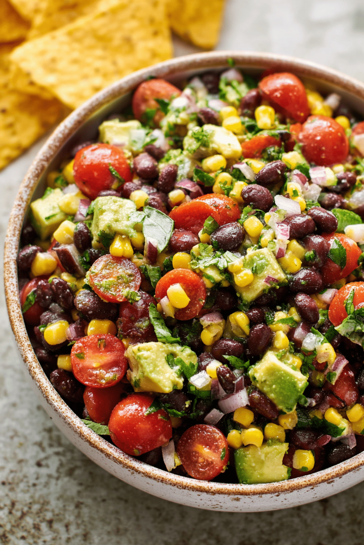 Black Bean Corn & Avocado Salsa