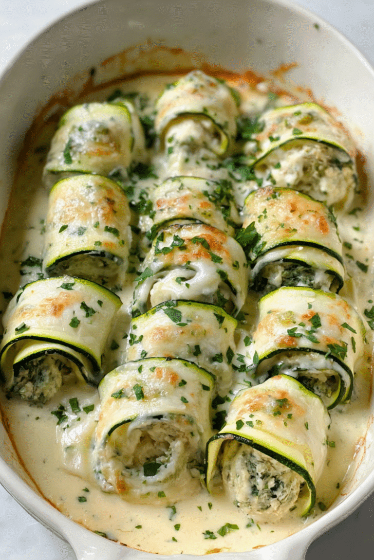 Zucchini Ricotta Roll Ups