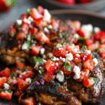 GRILLED BALSAMIC CHICKEN with STRAWBERRIES & FETA