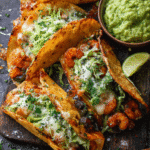 CRISPY SHRIMP & POBLANO TACOS