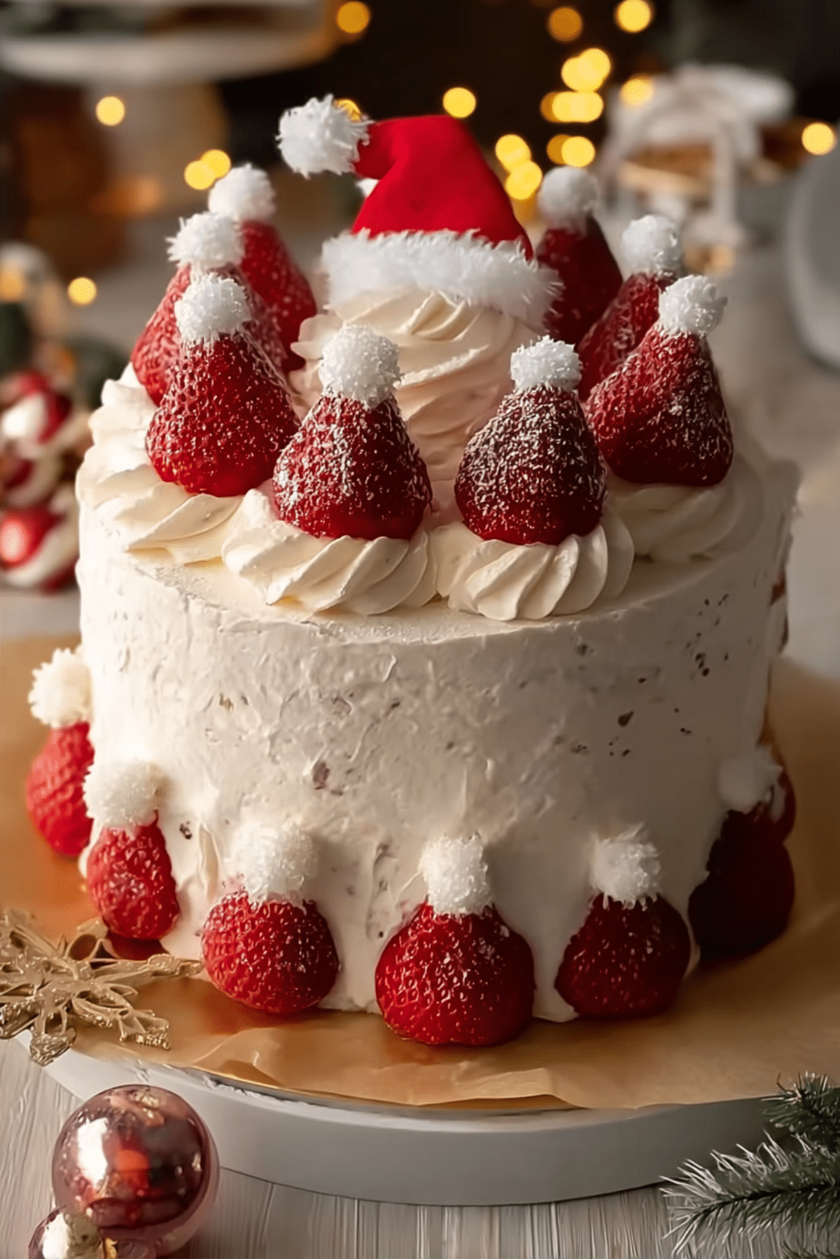 SANTA HAT CAKE
