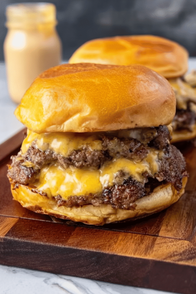 Double Cheese Smash Burgers