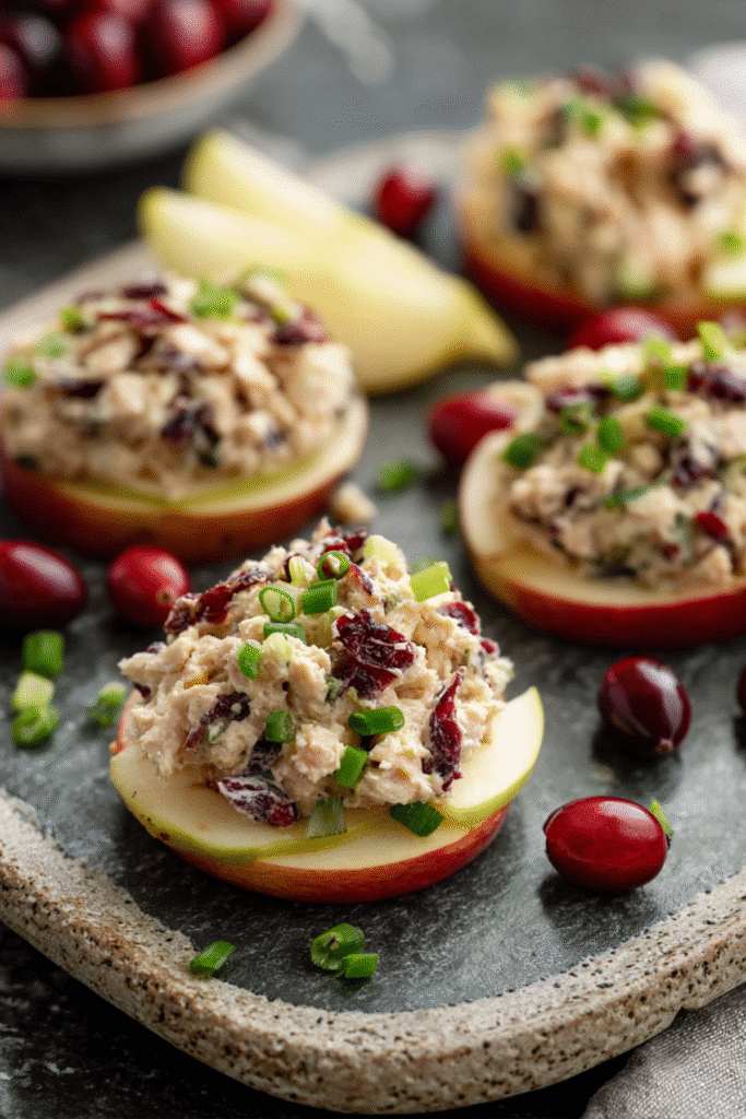 CRANBERRY TUNA SALAD BITES