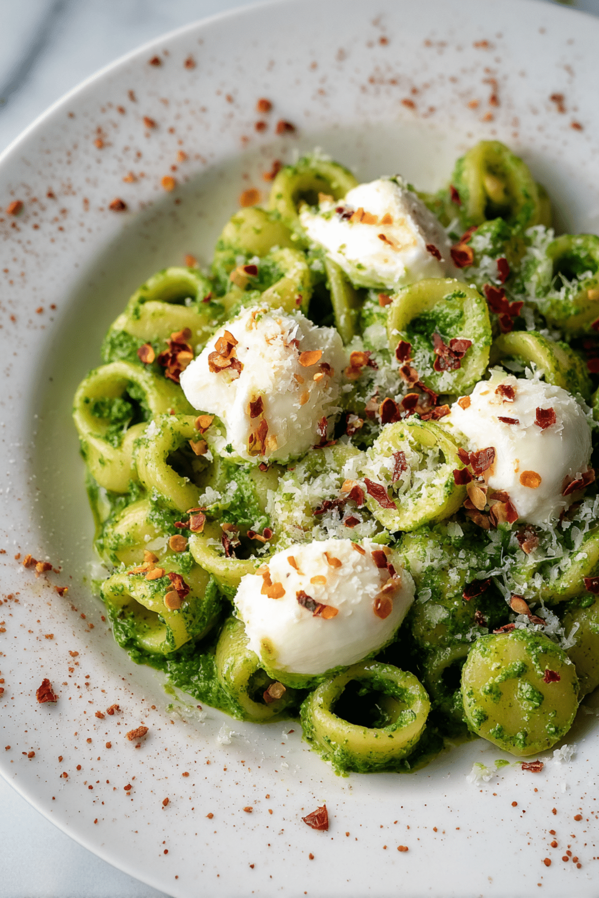 White Wine & Pesto Pasta