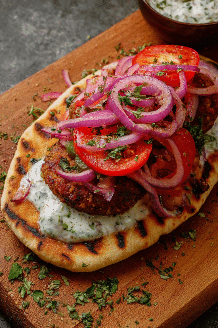 High-Protein Lentil Patties Sandwich