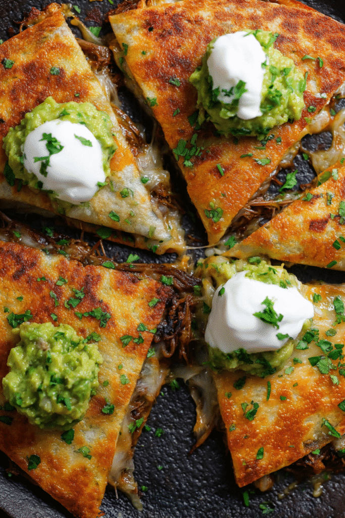 Chipotle Shredded Beef Quesadillas