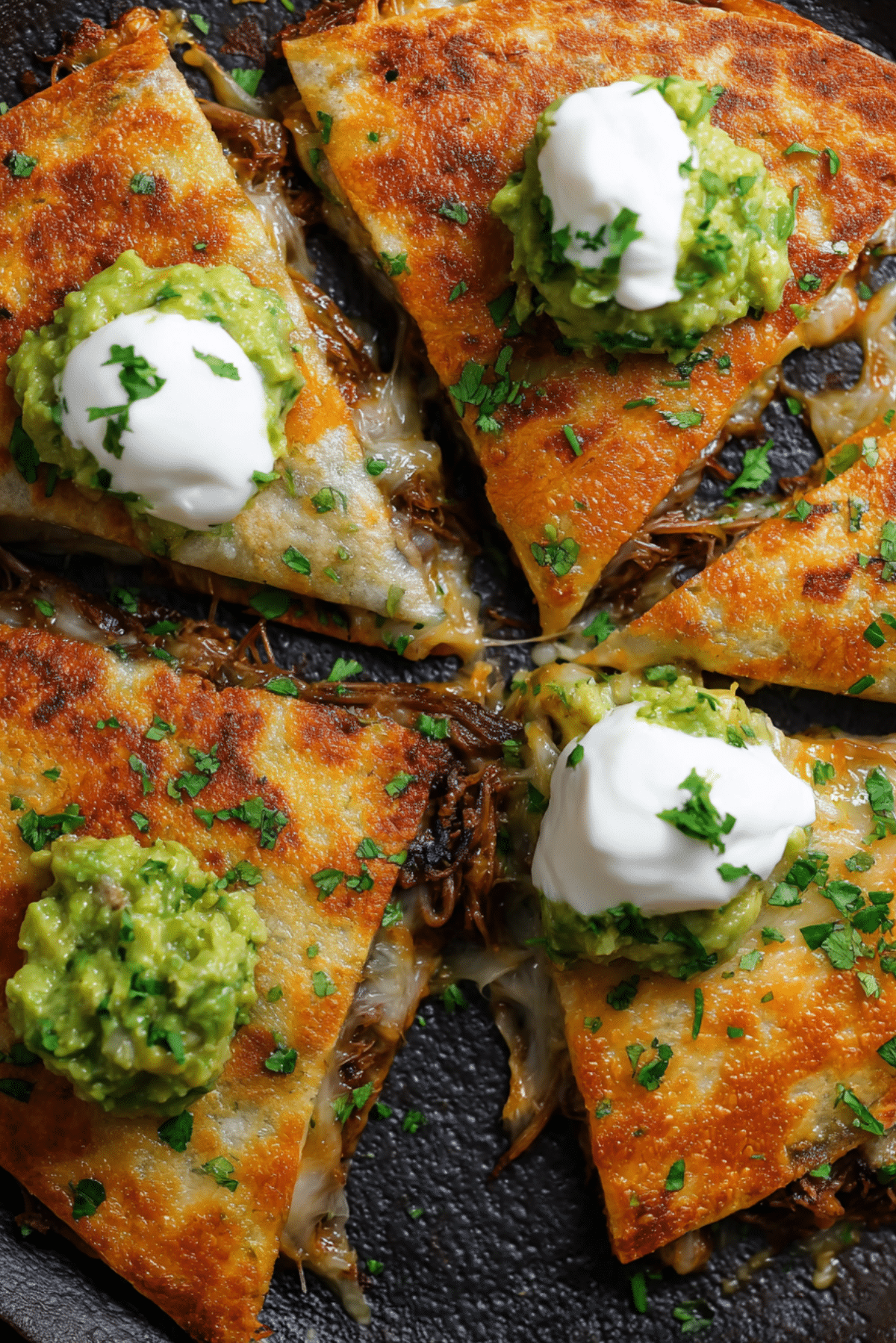 Chipotle Shredded Beef Quesadillas