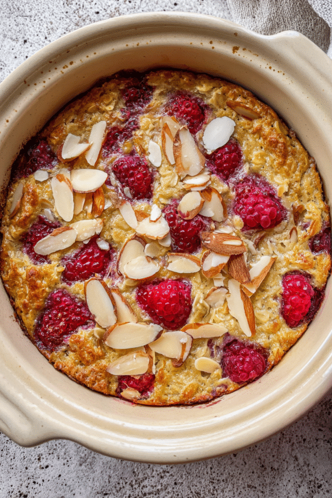 Raspberry Baked Oats