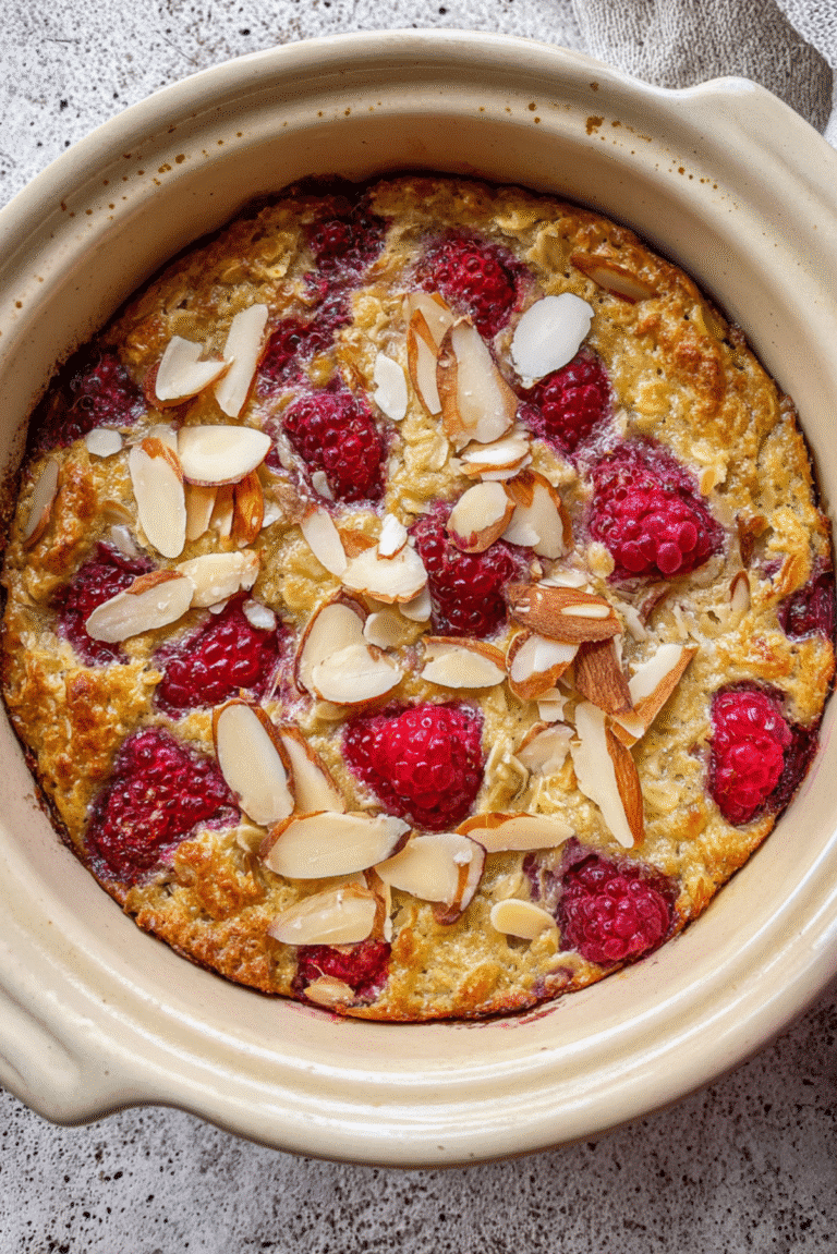 Raspberry Baked Oats