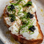 Balsamic Pearls Caprese Toast