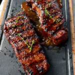 Hot Honey Marinated Wagyu Strip Steaks