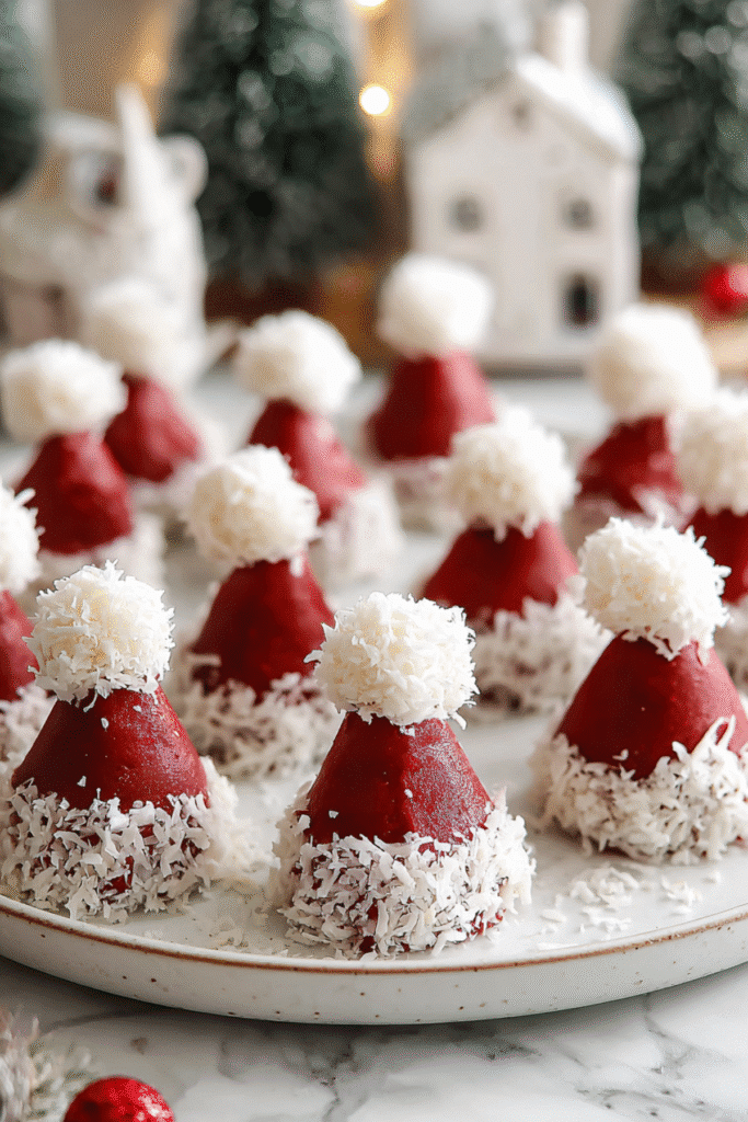 Santa Hat Truffles