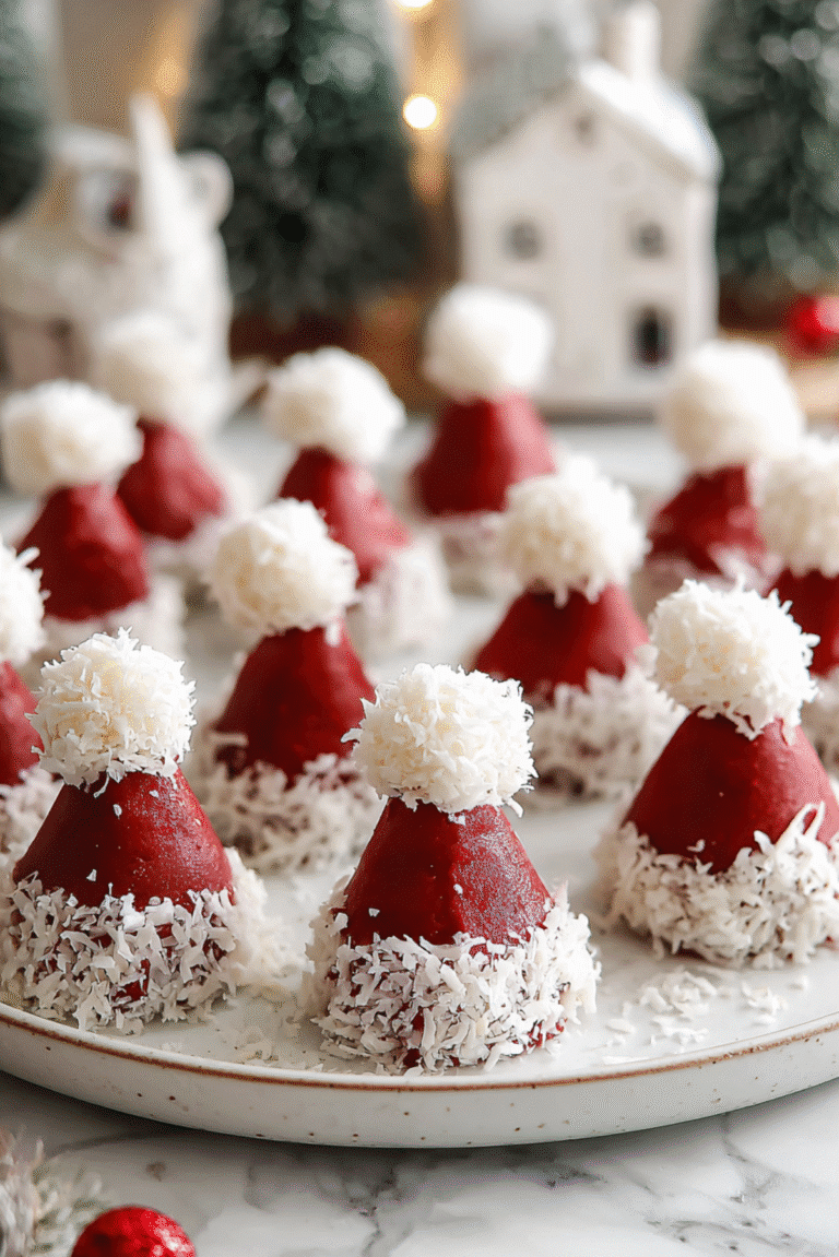 Santa Hat Truffles