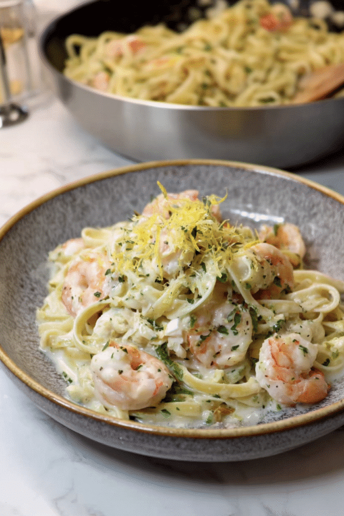 Creamy Seafood Linguine