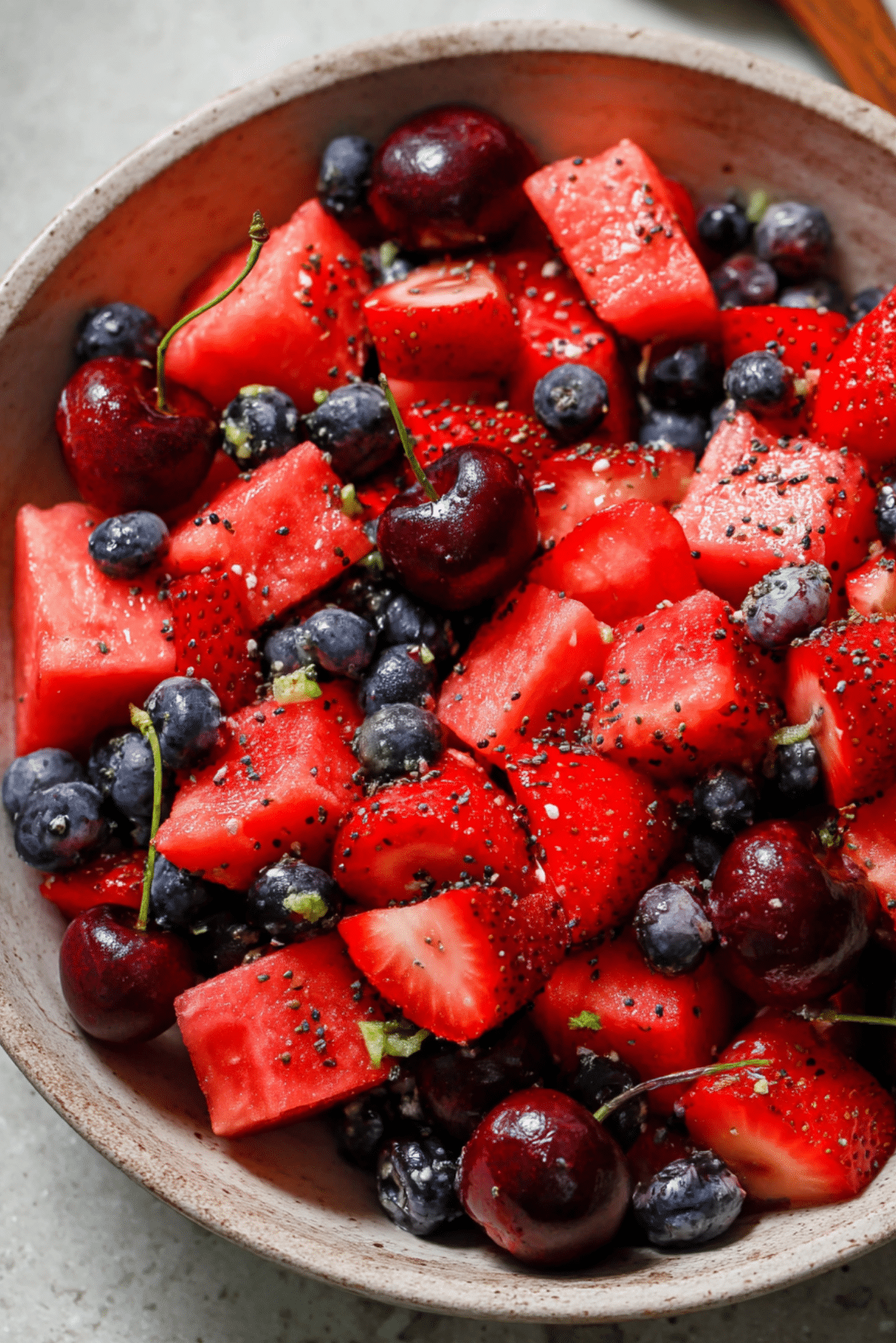 WATERMELON SUMMER BERRY SALAD