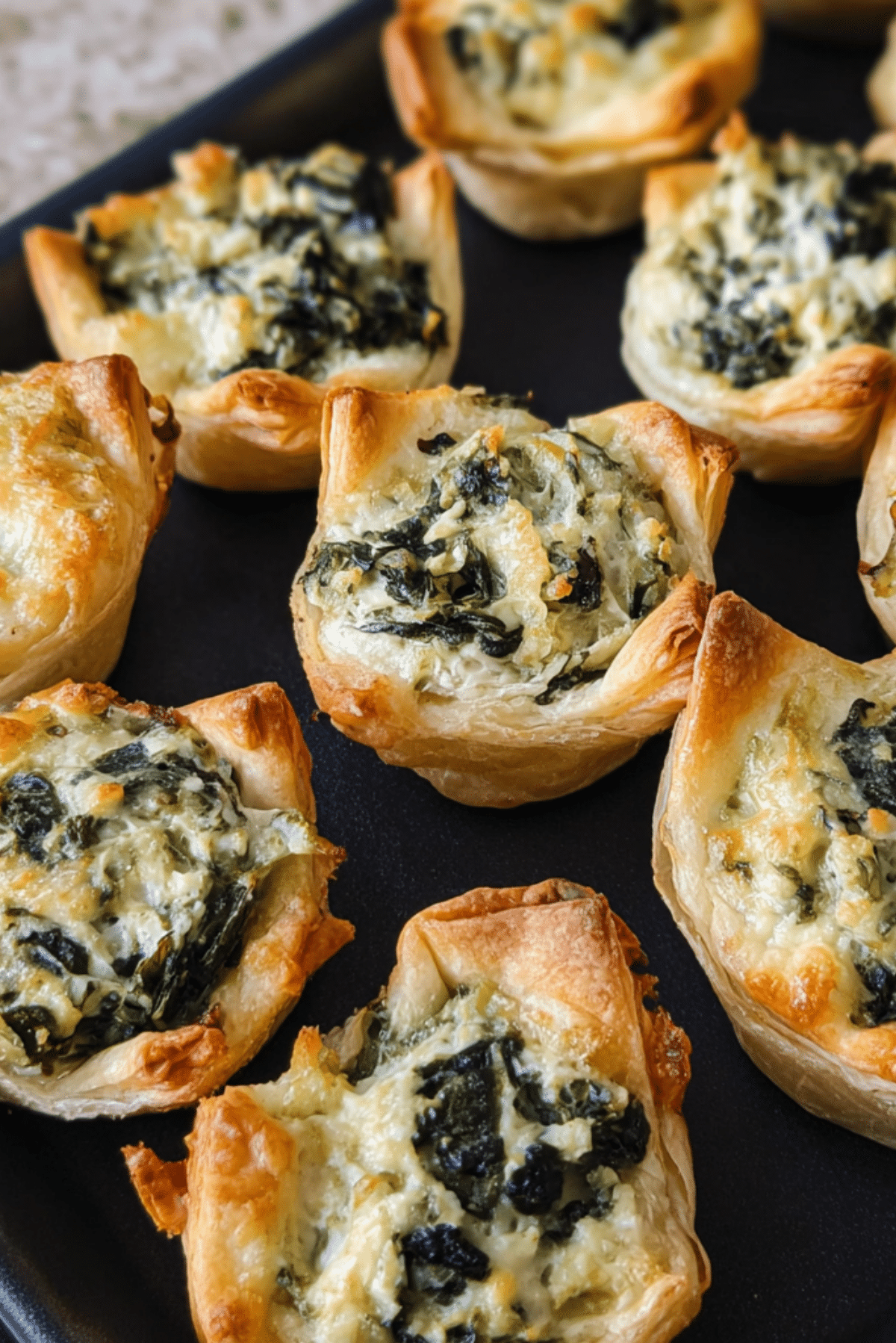 Baked Spinach Artichoke Bites