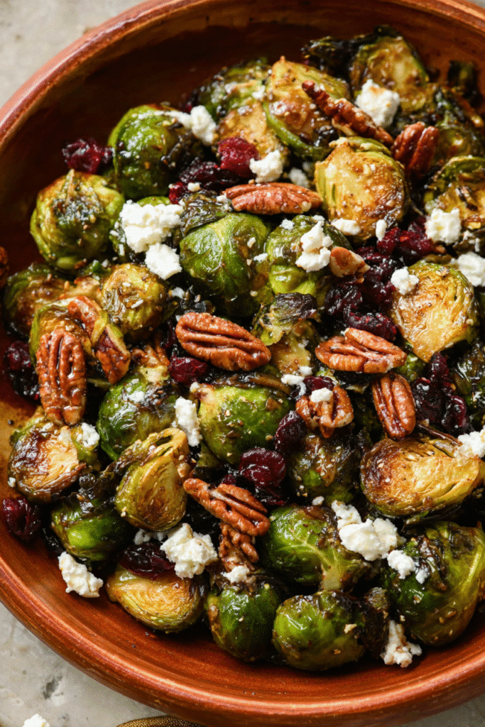 Maple Balsamic Roasted Brussel Sprouts