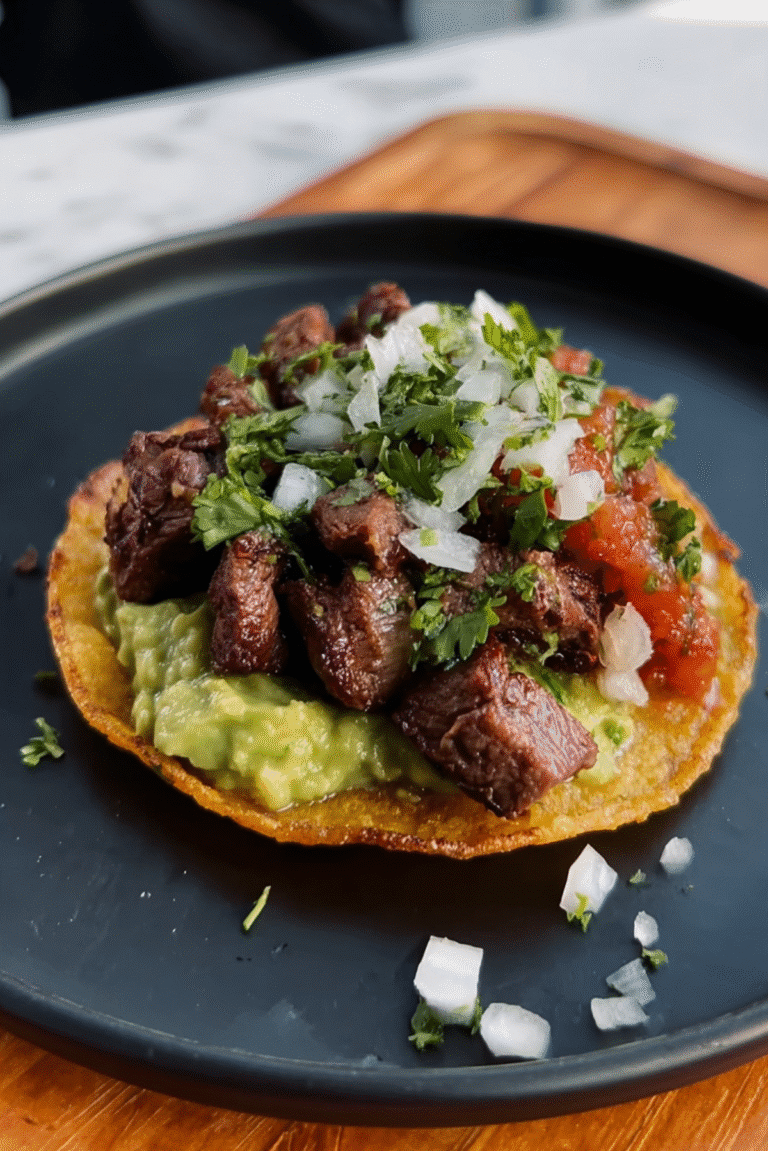 Carne Asada Tostadas
