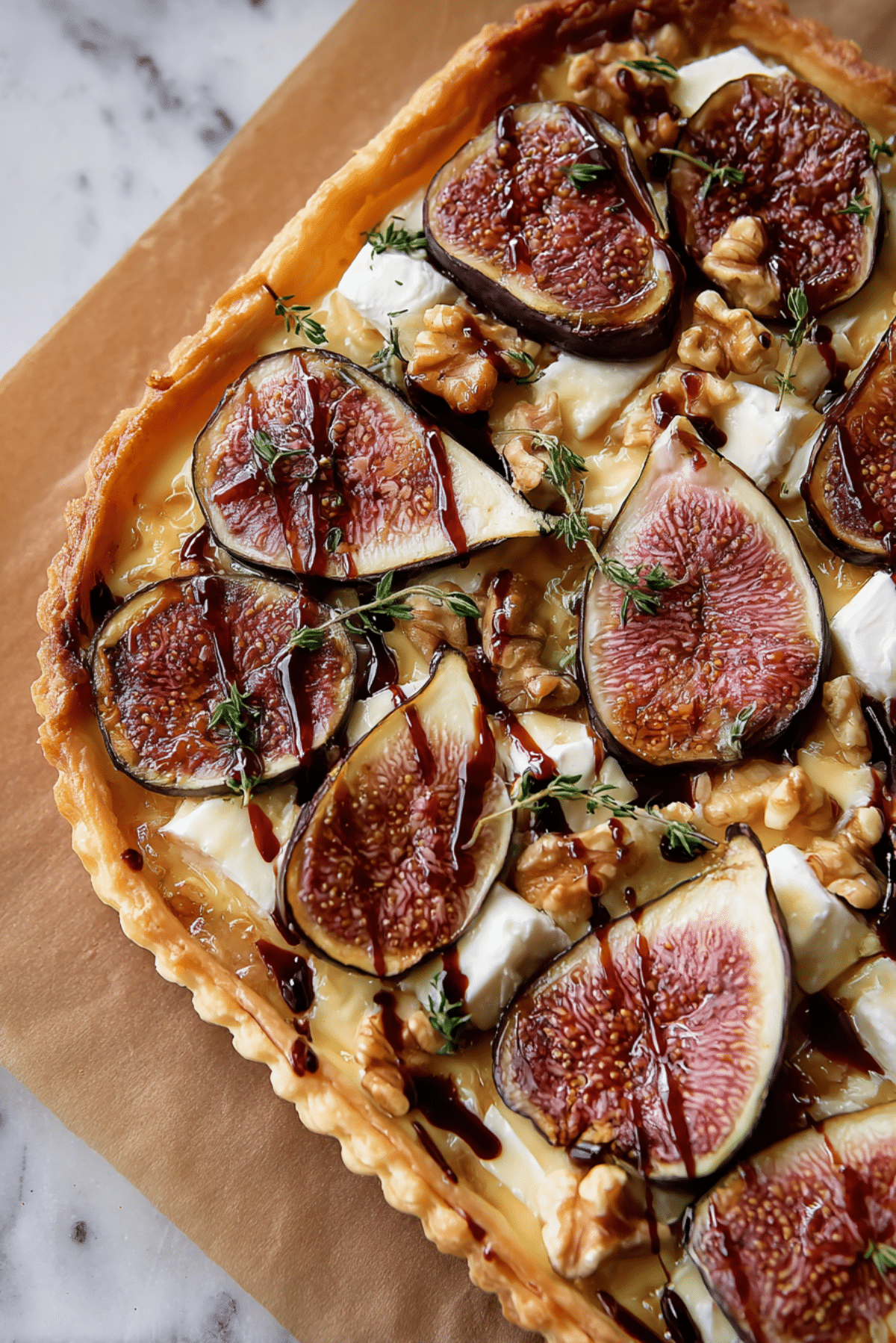 Fig, Brie, and Ricotta Tart