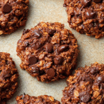 5-Ingredient Banana Oat Chocolate Cookies