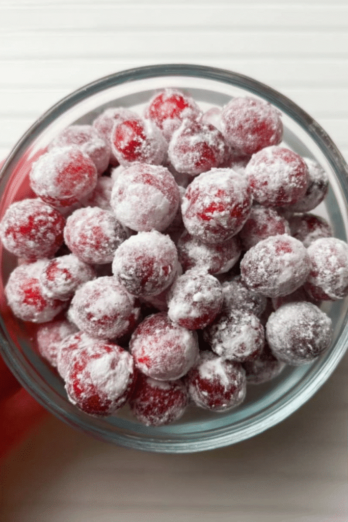 3-Ingredient Candied Cranberries