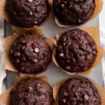 Double Chocolate Banana Muffins