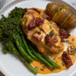 Creamy Baked Chicken & Chorizo