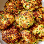 Cheesy Zucchini Chicken Fritters