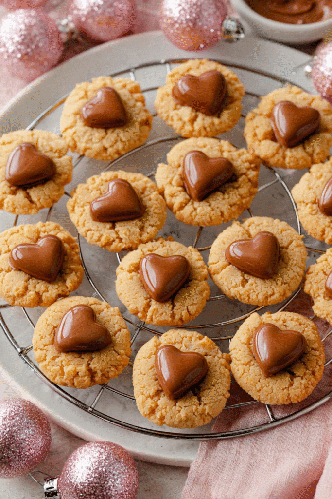 EASY Reese’s Heart Cookies