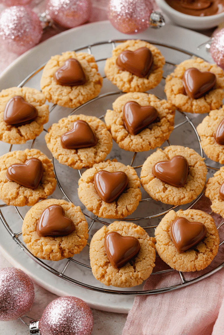 EASY Reese’s Heart Cookies