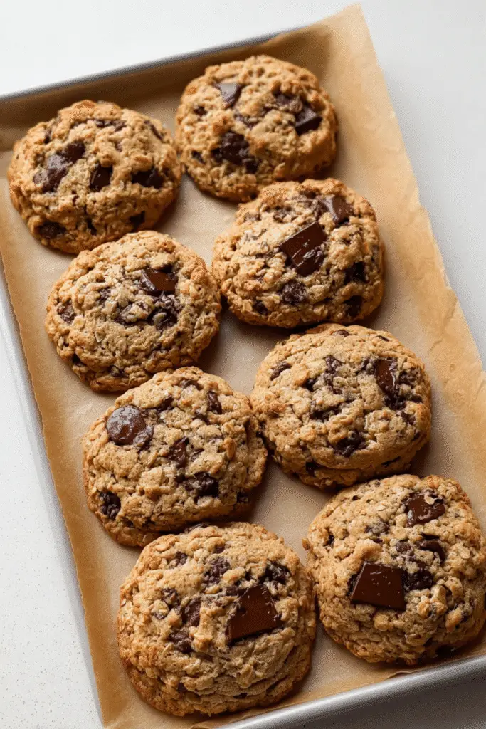 Brown Butter Oatmeal Chocolate Chip Cookies