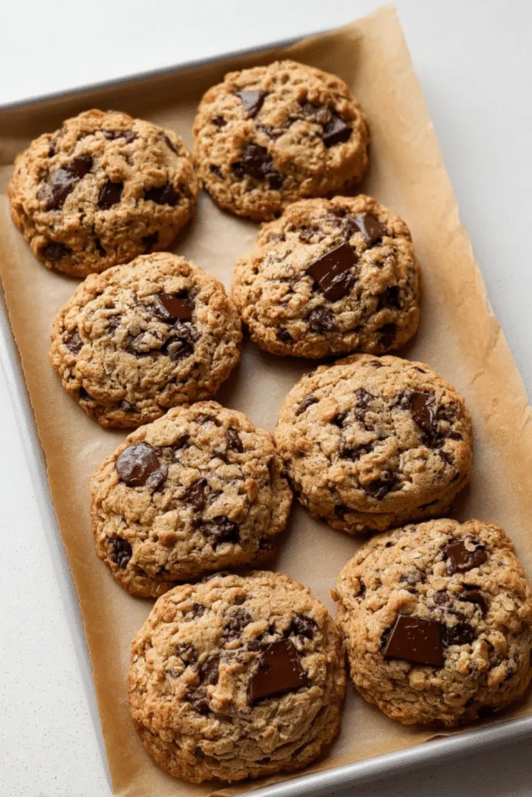 Brown Butter Oatmeal Chocolate Chip Cookies