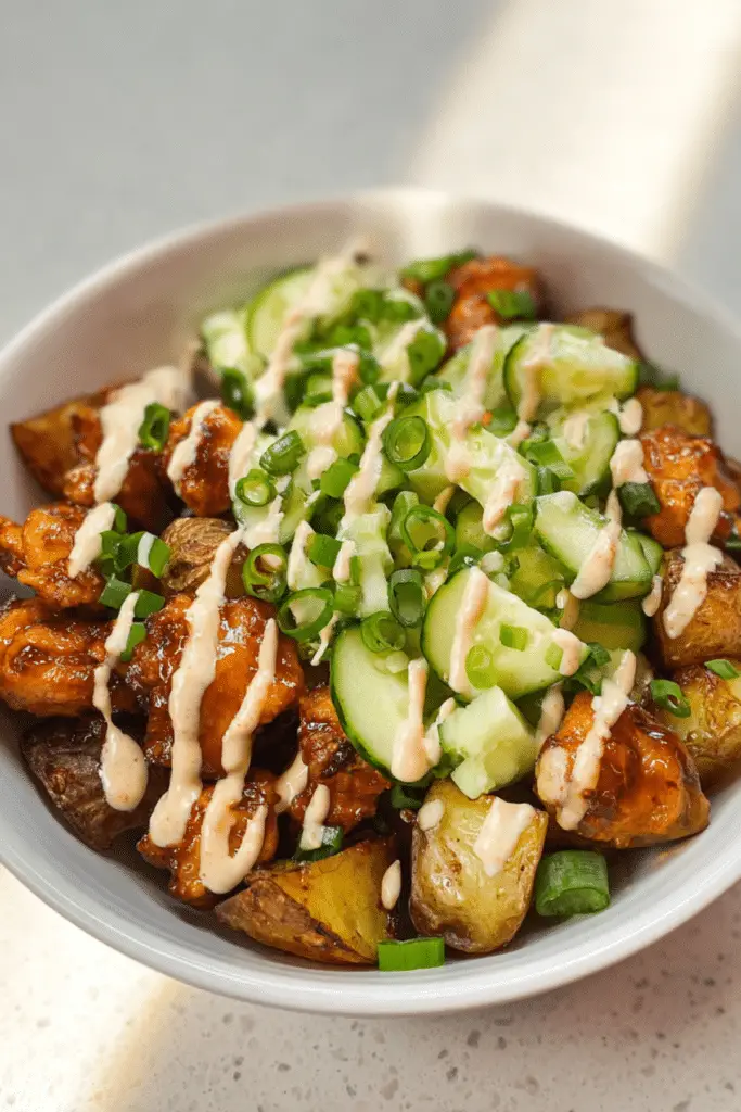 Bang Bang Chicken Potato Bowl