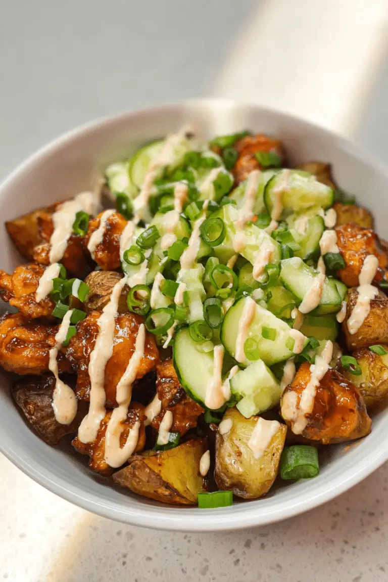 Bang Bang Chicken Potato Bowl