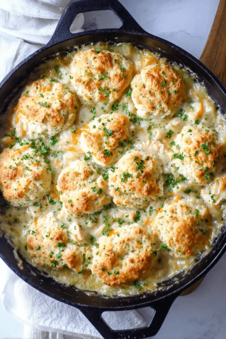 Cheddar Bay Biscuit Chicken Pot Pie