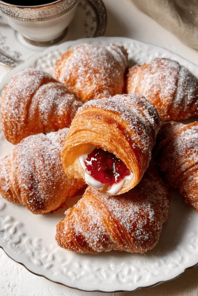 Croissant-Shaped Donuts