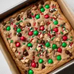 Holiday Edition Chocolate Chip Cookie Dough Bars