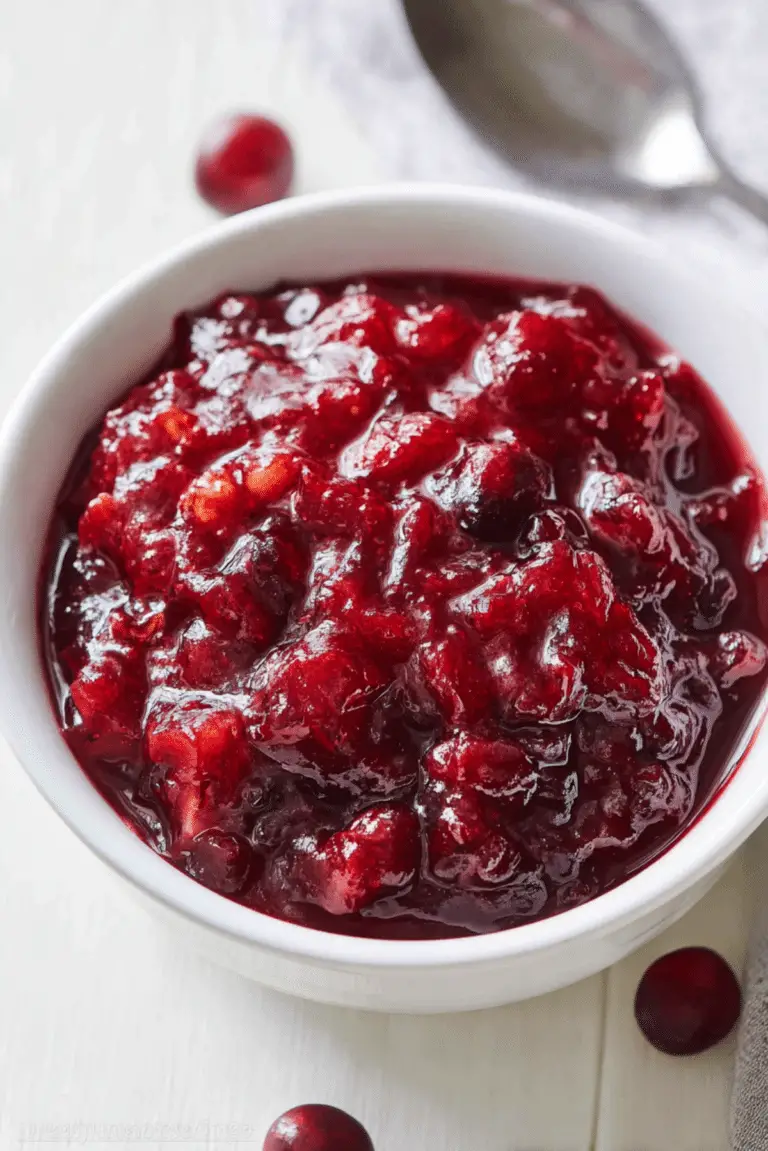 Apple Cranberry Chutney