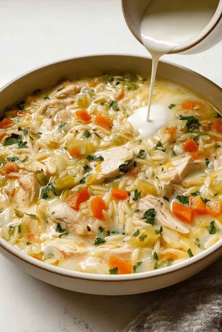 One-Pot Chicken and Orzo Stew