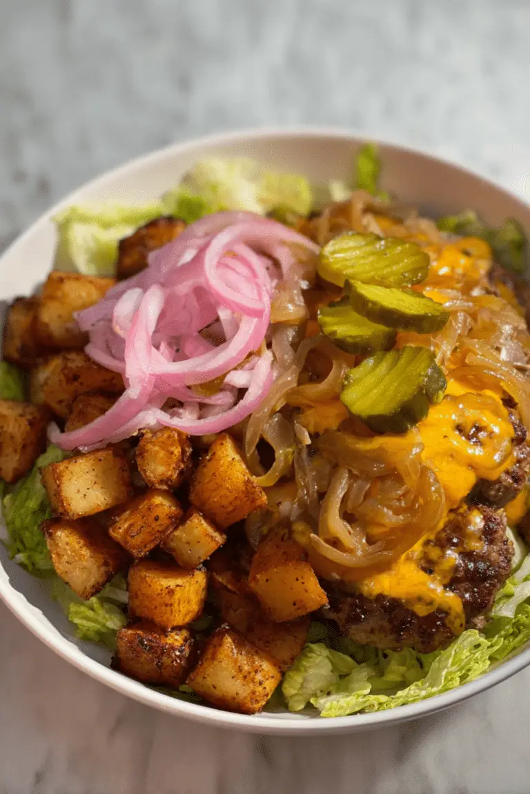 High-Protein Animal-Style Burger Bowls