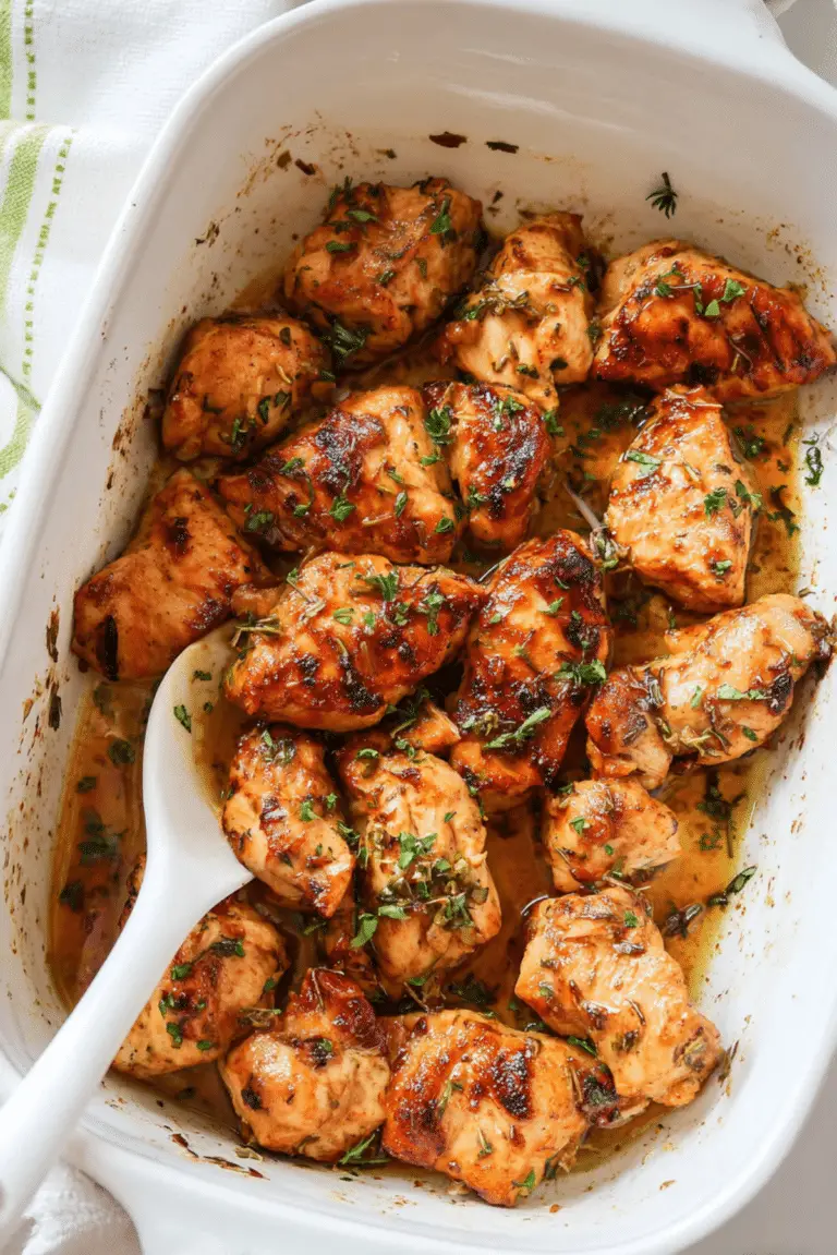 Juicy Oven Baked Chicken Bites