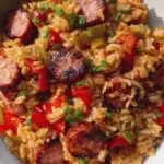Cajun Dirty Rice with Smoked Sausage